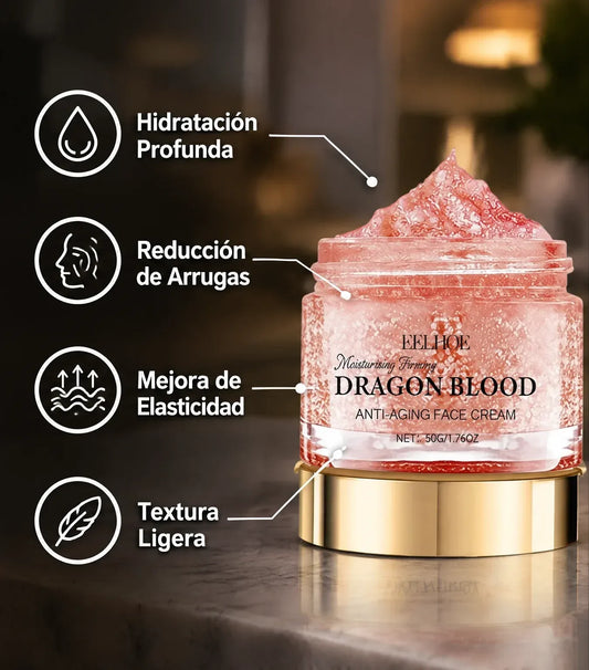 Crema hidratante antienvejecimiento con retinol sangre de dragón